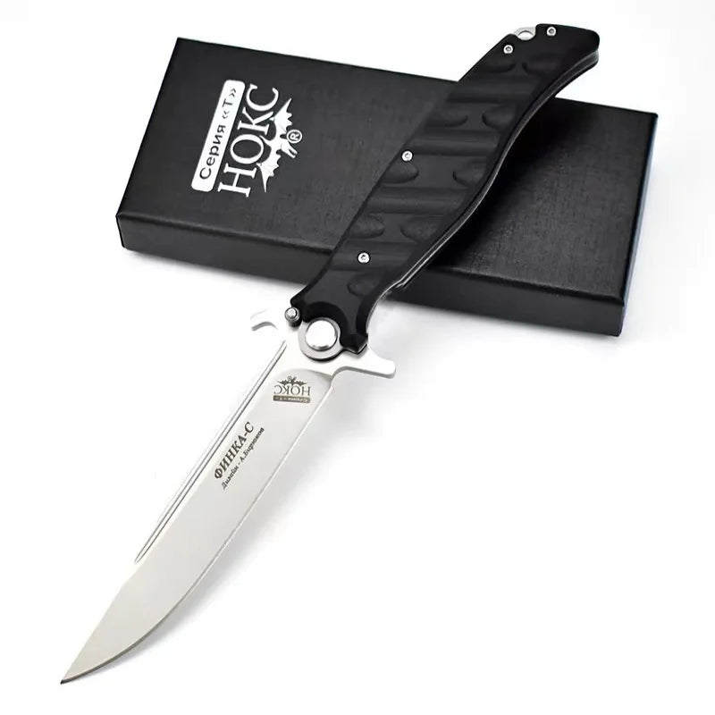 Couteau Pliant en Carbone Stained